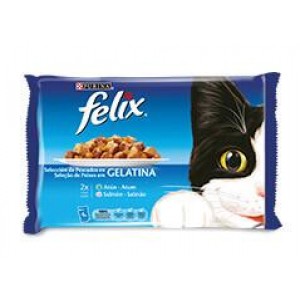 Felix Selecção de Peixes em Gelatina 4x100gr